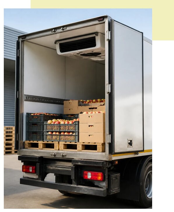 Перевозка яблок рефрижератором в Тейково по цене от 5437 р. | Агросервис-Ткв